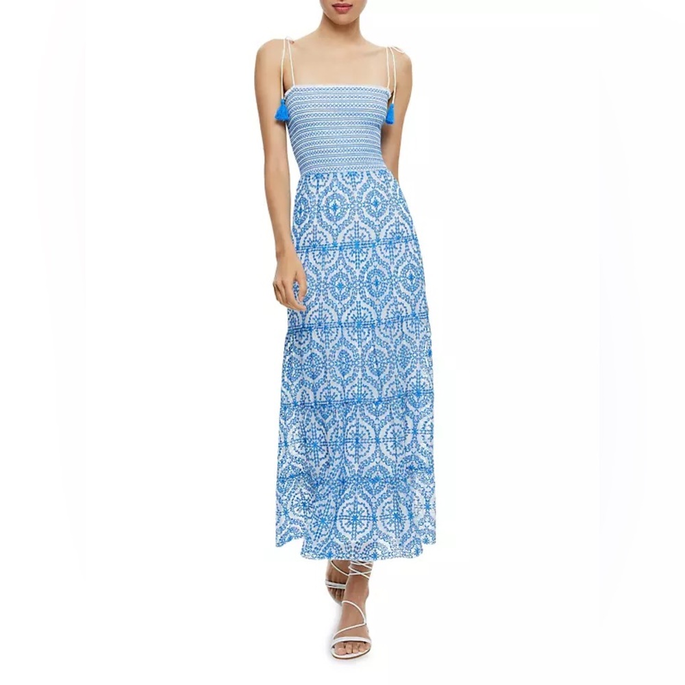 ALICE + OLIVIA Marna Tie-Strap Maxi Dress